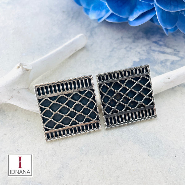 SQUARE GEOMETRIC PATTERN STUDS